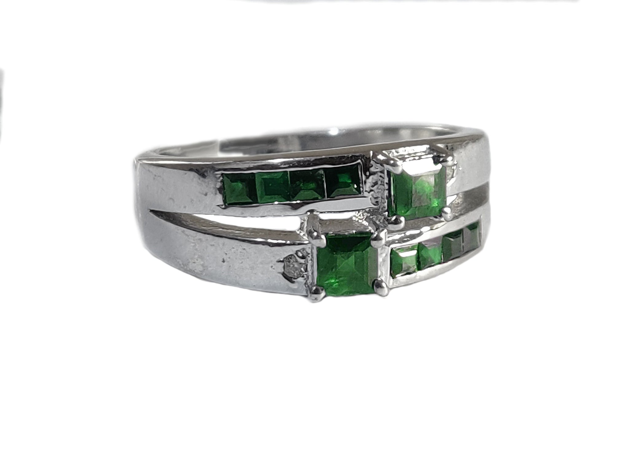Mens Emerald Band Natural Emerald Band 1.5 Ct Emerald Promise Ring Natural Emerald Groomsmen Band May Birthstone Ring Mens Wedding Band