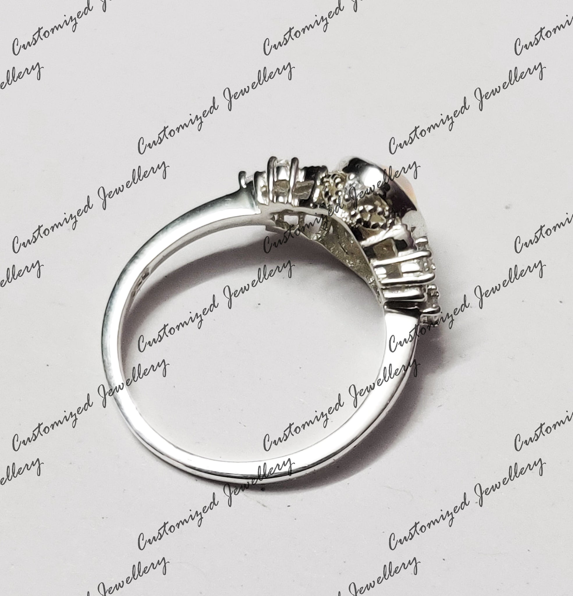 Opal Engagement Ring Vintage Opal Wedding Ring Silver Ring For Women Natural Ethiopian Opal Promise Ring October Birthstone Ring